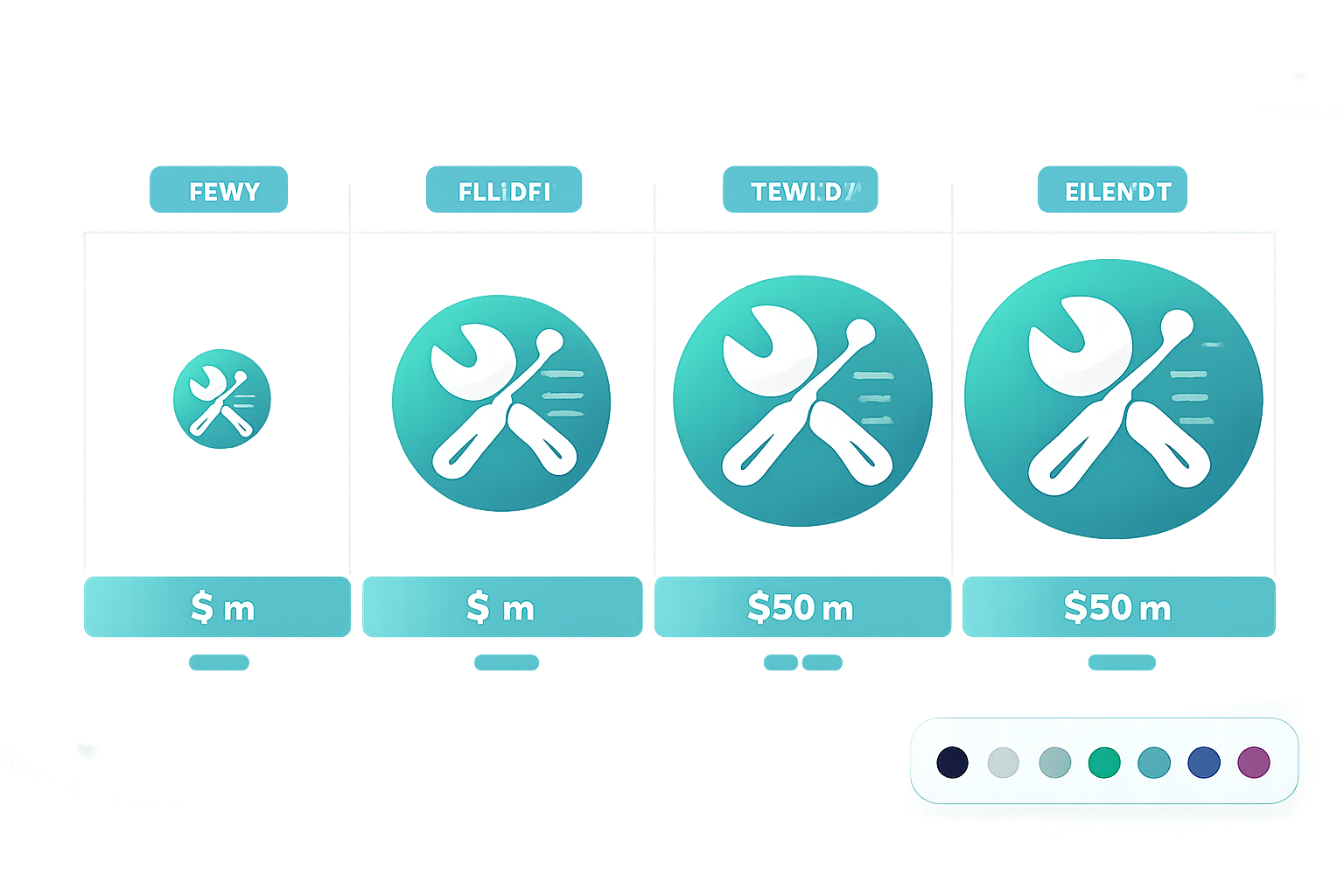 () split comparison infographic showing four side-by-side PNG export scenarios: a 64px icon, a 256px logo, a 1024px