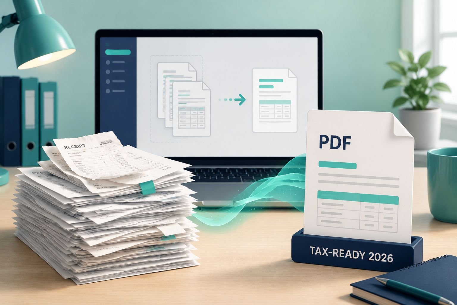 Combining Scanned Receipts and Invoices Into a Single Tax-Ready File