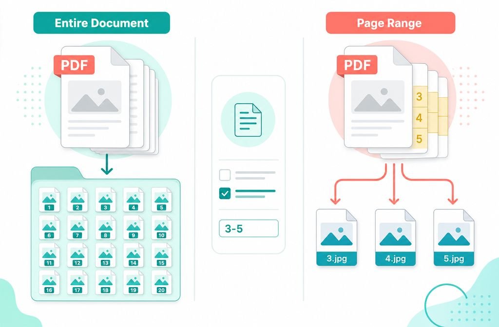 Export single pages vs export the entire document