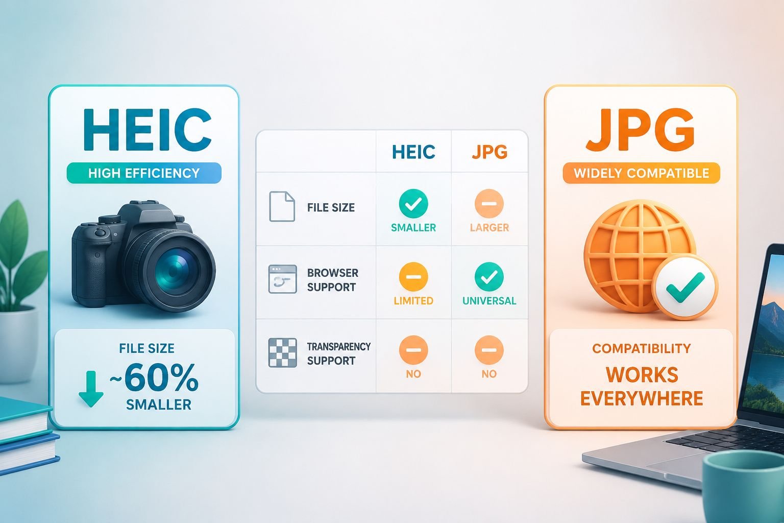 HEIC to JPG vs HEIC to PNG — Which Should You Choose?