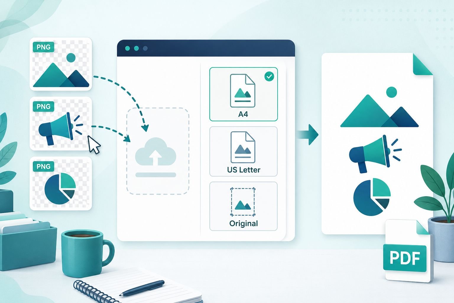 How to Convert PNG Images to a Single PDF