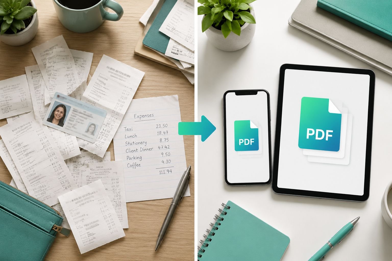 JPG to PDF for Scanned Receipts, IDs, and Expense Reports