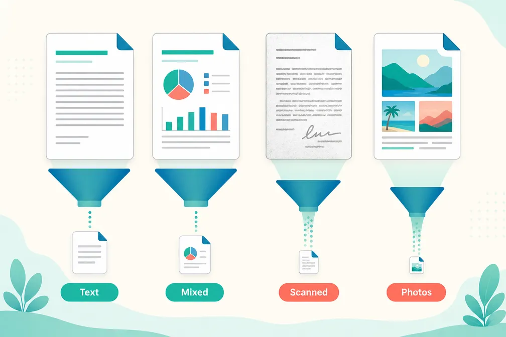 How Small Can a PDF Actually Get? Compression Ratios by Content Type